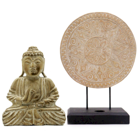 Buddha Feng Shui Set - Classic Mandala - Natural (2 Designs)
