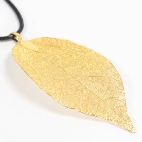 Necklace - Bravery Leaf - Gold