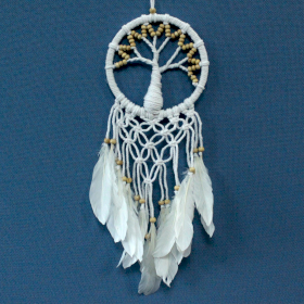 Tree of Life Dreamcatcher - Pure & Natural 16cm