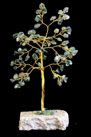 Moss Agate Gemstone Tree - 80 Stones