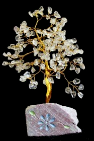 Rock Crystal Gemstone Tree - 160 Stones