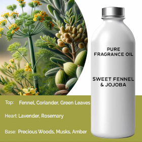 Sweet Fennel & Jojoba Fragrance Oil - 500ml