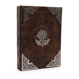 Heafty Brown Tan Book - Zinc Rose Decor - 200 Deckle Edges Pages - 26x18cm