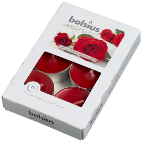 Pack of 6 Scented Tealights - Velvet Rose