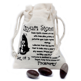 One Inch Lingam - 3 Stones