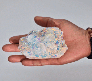 Lrg Enhanced Natural Quartz - Aura Angel Quartz (approx 300-450gm 8-15cm)