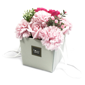 Soap Flower Bouqet - Pink Rose & Carnation