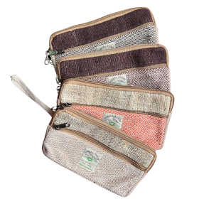 Hemp Phone/Tobacoo/Anything Zip Pouch (assorted)