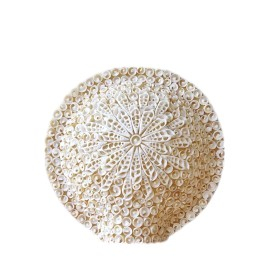 Boho Sea Shell Lamp - Cut Art Shell Large Round - 30cm