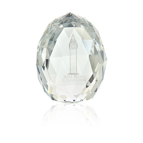 Big Ben Hologram in Crystal - Small