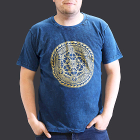 XLarge Stone Washed Teashirt - Chakra - Blue