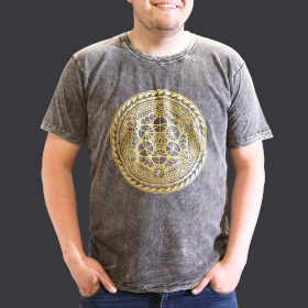 XLarge Stone Washed Teashirt - Chakra - Dark Grey