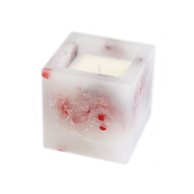 Enchanted Candle - Small Square Jar - Rose