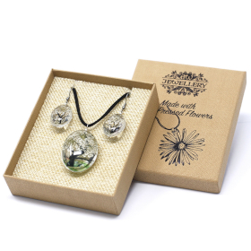 Pressed Flowers - Tree of Life set - White