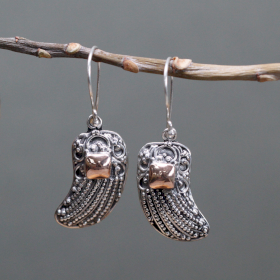 Silver & Gold Earring - Angel Wings