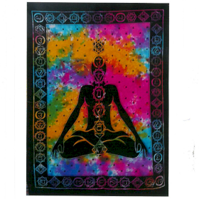 Cotton Wall Art - Chakra Buddha