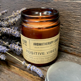 Aromatherapy Soy Candle 200g - Positive Vibes