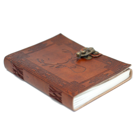 Leather Stag Notebook  (20x15 cm)