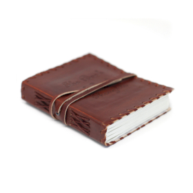 Leather Book of Thoughts with Wrap Notebook (15x10