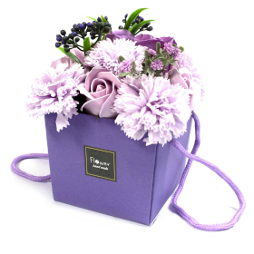 Soap Flower Bouqet - Lavender Rose & Carnation