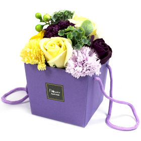 Soap Flower Bouqet - Purple Flower Garden
