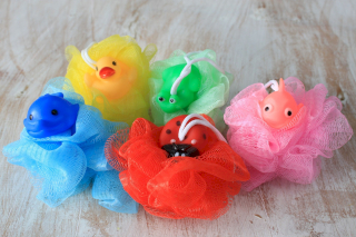Squeaky Toy Scrunchies 5 asst (display tube) - 30gm