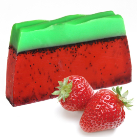 Tropical Paradise Soap Slice - Strawberry