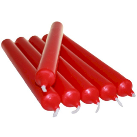 5x Red Dinner Candles Bulk (100)