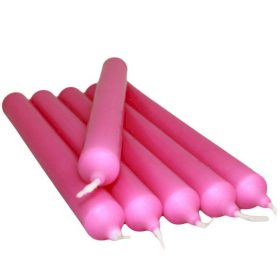 5x Fuchsia Dinner Candles Bulk (100)