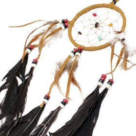 Bali Dreamcatcher- Medium Round - Cream/Coffee/Choc