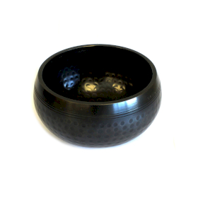 Small Black Beaten Bowl - 14cm