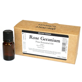 10x 10ml Rose Geranium Essential Oil Unbranded Label
