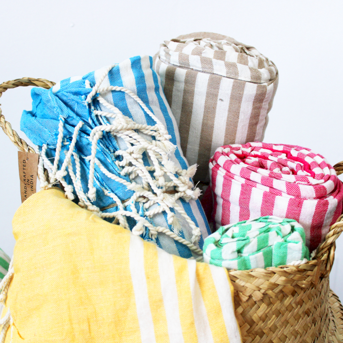 Cotton Pareo Throws and Towels