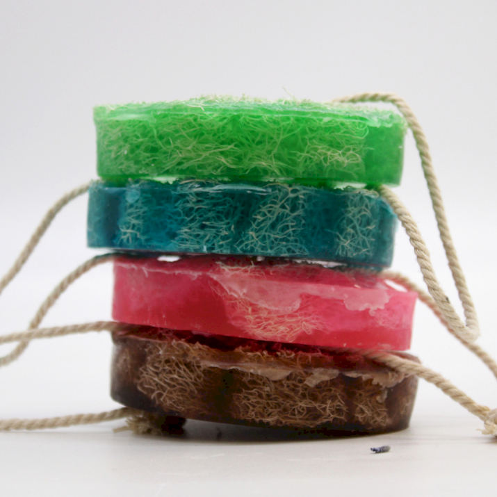 Unlabelled Fruity Scrub Soap on a Rope