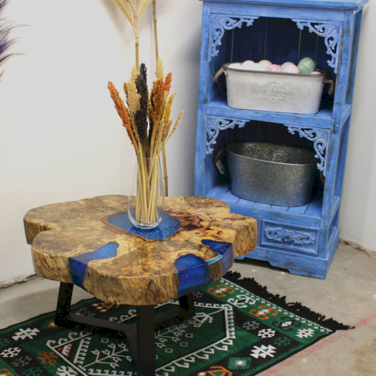 Tamarind and Resin Coffee Table