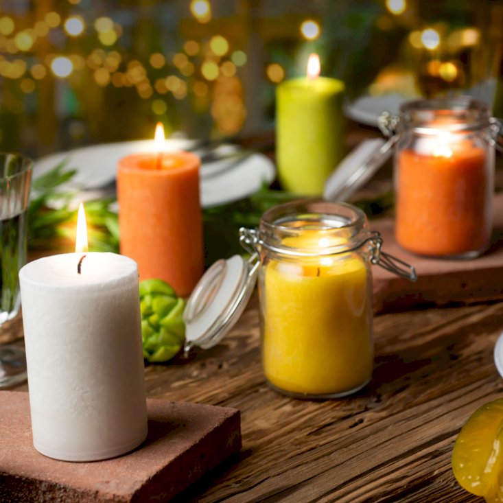 Pure Olive Wax Candles