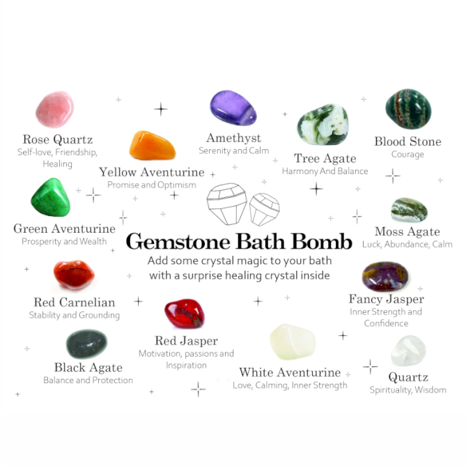Gemstone Bath Bombs