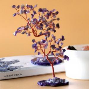 Gemstone Trees with Agate Base