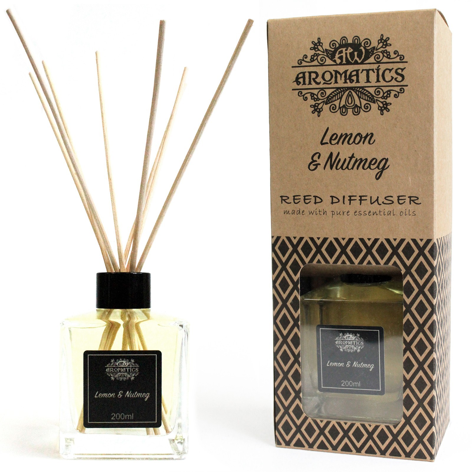 Difuzér z čistých esenc. olejov 200 ml - Citrón a Muškátový orech