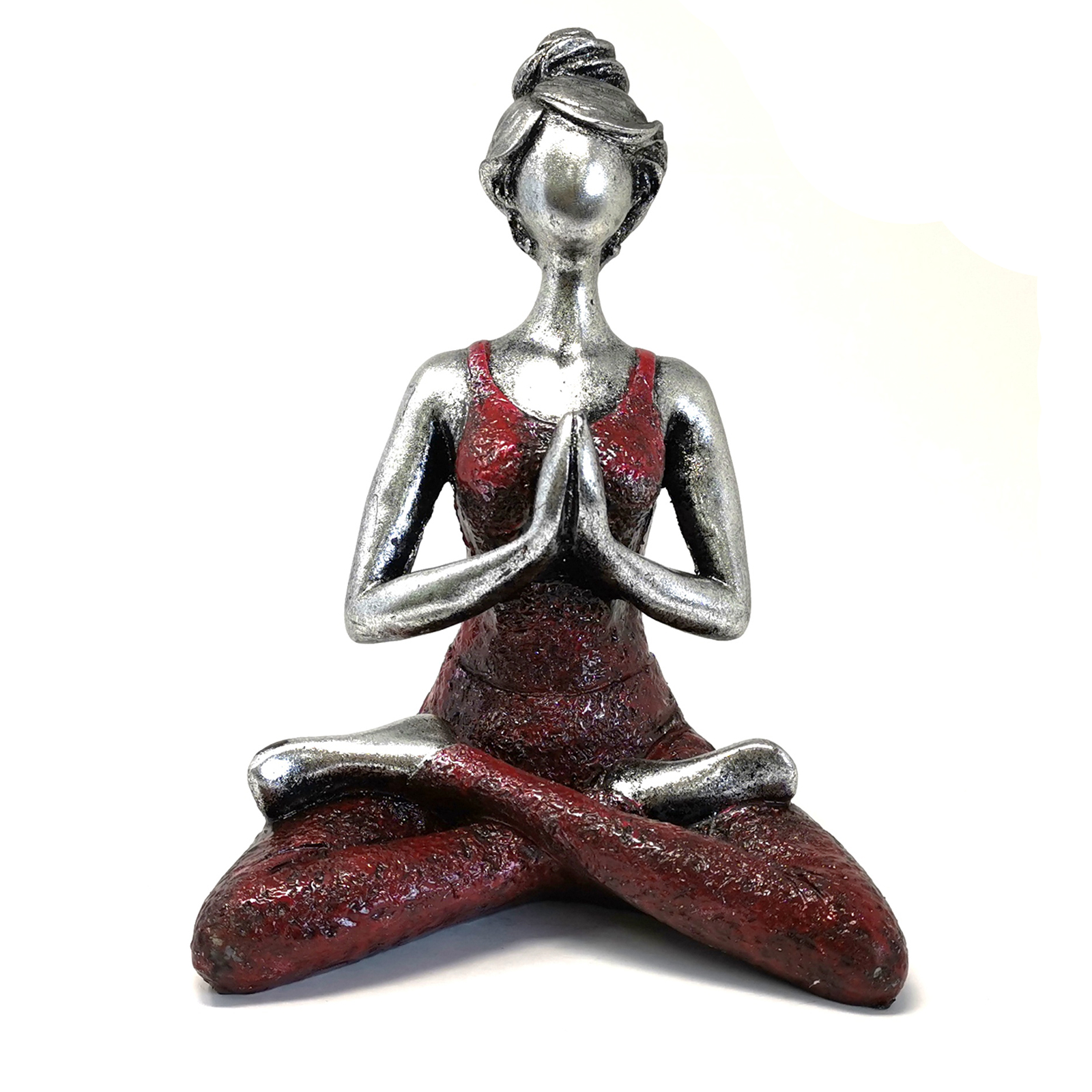 Yoga Lady 24 cm - Strieborno-Bordová
