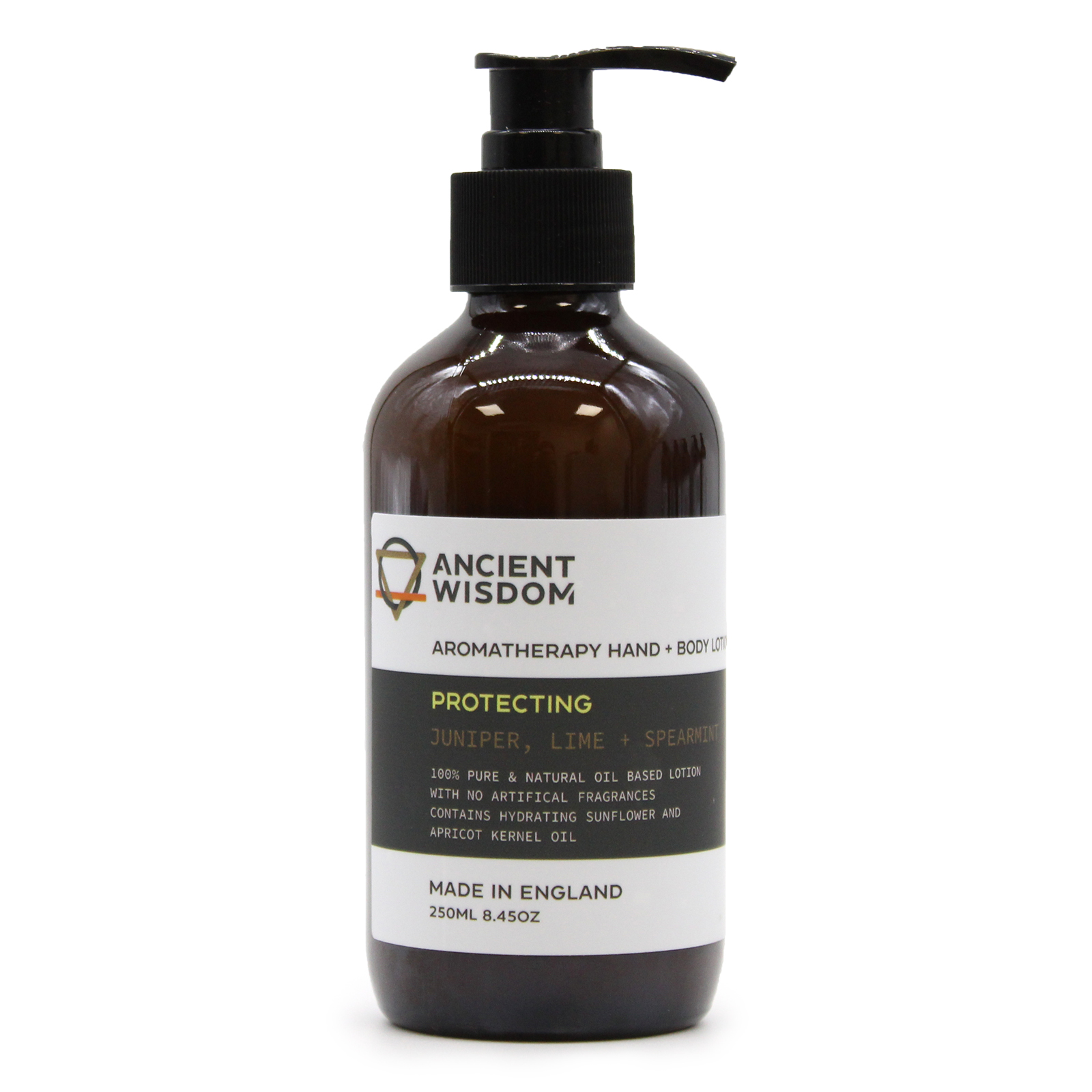Aromaterapeutické mlieko na ruky a telo 250 ml - Jalovec, Limetka, Mäta