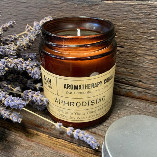 Aromaterapeutická sójová sviečka 200g - Šalvia a Mäta